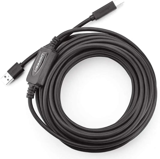 UGREEN 10362 10362 USB 2.0 A Male To B Male Active Printer Cable 15M (Black)