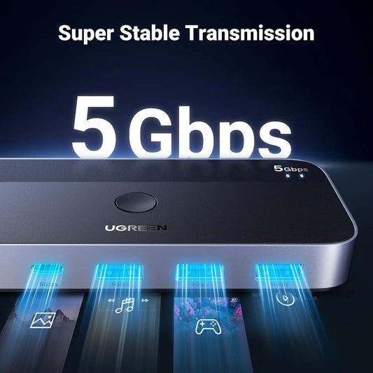 UGREEN 15705 USB 3.0 Sharing Switch 2 In 4 Out