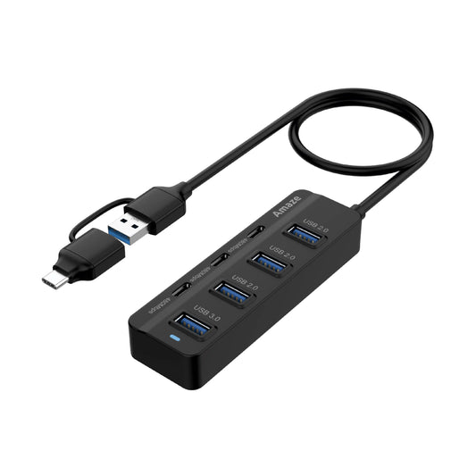 AMAZE A327 Type C + USB 3.0 7-Port Hub