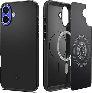 Spigen Thin Fit MagFit black case for iPhone 16 Plus