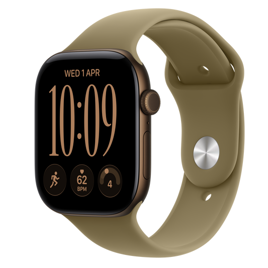 Apple Watch Series 12 Dark Bronze with Olive Sport Band