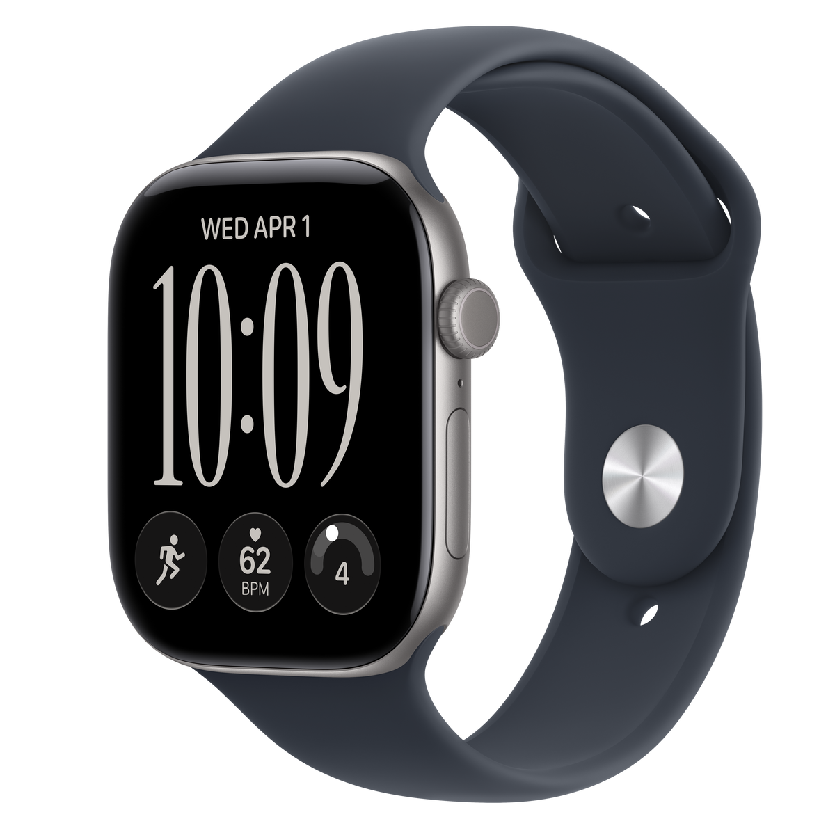 Apple Watch Series 12 Space Grey with Navy Blue Sport Band