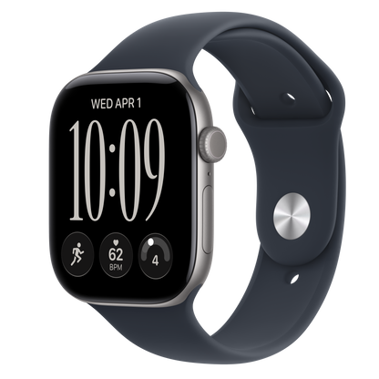 Apple Watch Series 12 Space Grey with Navy Blue Sport Band