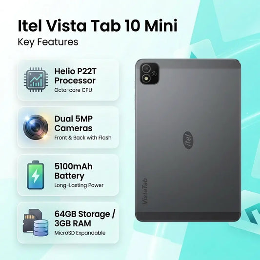 itel VistaTab 10 mini - Space Grey