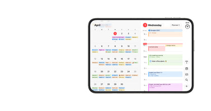 Apple iPhone Duo open in landscape