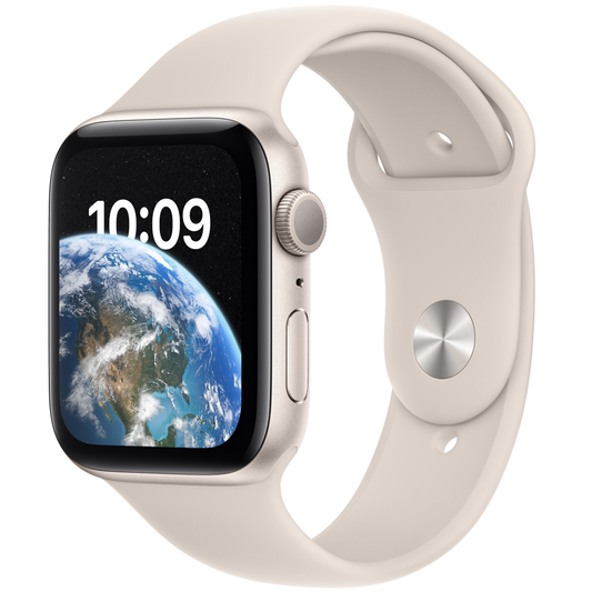 Apple Watch SE (Gen 2) GPS 44mm Starlight Aluminum Case with Starlight Sport Band