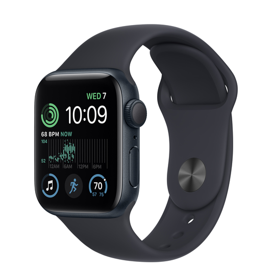 Apple Watch SE (Gen 2) GPS 40mm Midnight Aluminum Case with Midnight Sport Band